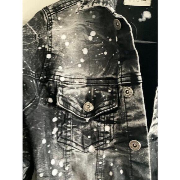 Girl’s Splattered Denim‎ Jean Jacket Size 14-16 - Picture 12 of 12